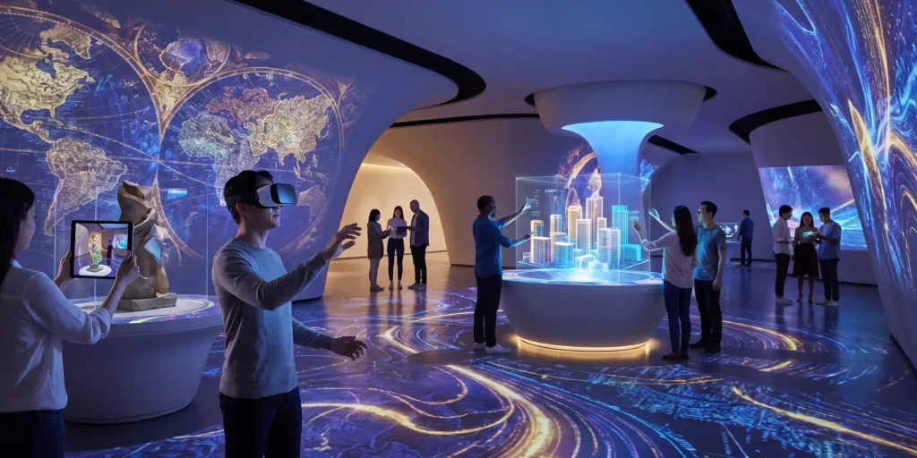 immersive experience centre by ViitorX with projection-mapped storytelling