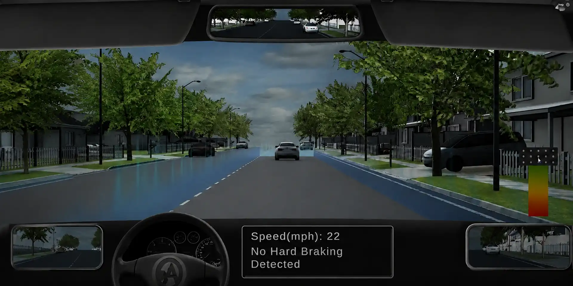A Hard Braking Driving Simulator That Runs in the Browser