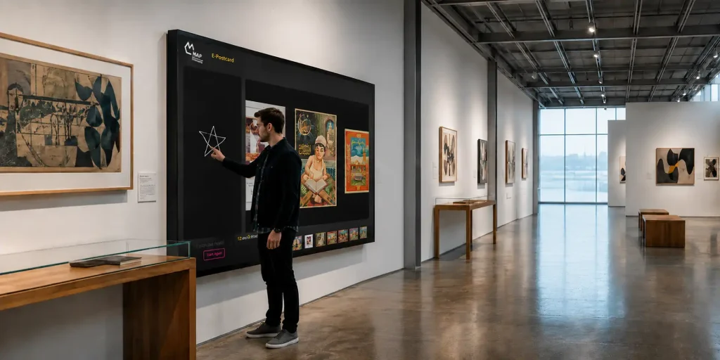 Draw to Search: An AI Art Discovery Kiosk for MAP