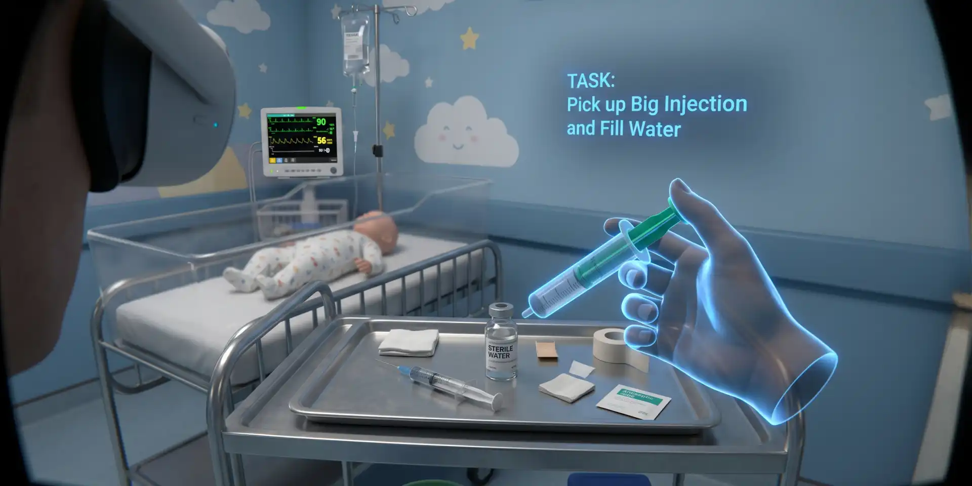 PEG Tube Simulation: Hands-Free VR Medical Training
