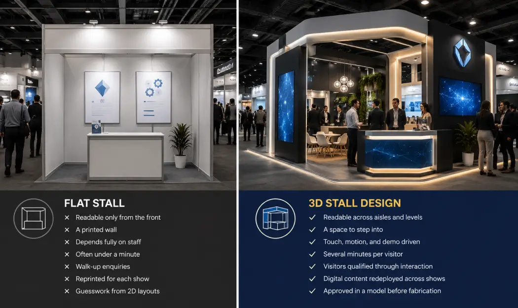 3D Exhibition Stall Design: Why It Wins More Booth Traffic